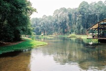 Our resort sits on a private lagoon